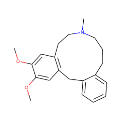 COc1cc2c(cc1OC)Cc1ccccc1CCCN(C)CC2 ZINC000028711655