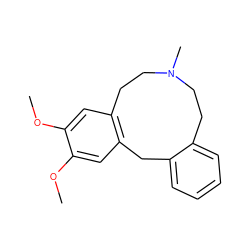 COc1cc2c(cc1OC)Cc1ccccc1CCN(C)CC2 ZINC000013679818