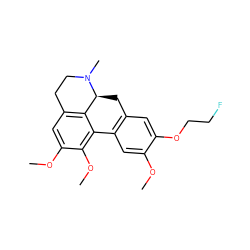 COc1cc2c(cc1OCCF)C[C@H]1c3c(cc(OC)c(OC)c3-2)CCN1C ZINC000473120388