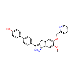 COc1cc2c(cc1OCc1ccccn1)Cc1c-2n[nH]c1-c1ccc(-c2ccc(O)cc2)cc1 ZINC000028952734