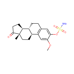 COc1cc2c(cc1OS(N)(=O)=O)CC[C@@H]1[C@@H]2CC[C@]2(C)C(=O)CC[C@@H]12 ZINC000004392061