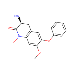 COc1cc2c(cc1Oc1ccccc1)C[C@H](N)C(=O)N2O ZINC000095583089