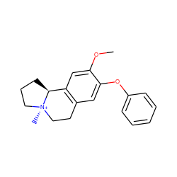 COc1cc2c(cc1Oc1ccccc1)CC[N@@+]1(C)CCC[C@@H]21 ZINC001772605376