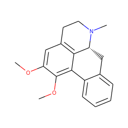 COc1cc2c3c(c1OC)-c1ccccc1C[C@H]3N(C)CC2 ZINC000000320698