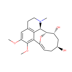 COc1cc2c3c(c1OC)C1=CC[C@H](O)C[C@@H](O)[C@H](O1)[C@@H]3N(C)CC2 ZINC000103279438