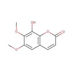 COc1cc2ccc(=O)oc2c(O)c1OC ZINC000002566165