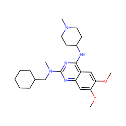 COc1cc2nc(N(C)CC3CCCCC3)nc(NC3CCN(C)CC3)c2cc1OC ZINC001772583726