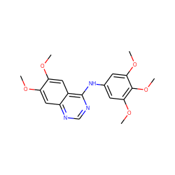 COc1cc2ncnc(Nc3cc(OC)c(OC)c(OC)c3)c2cc1OC ZINC000003815352