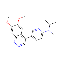 COc1cc2nncc(-c3ccc(N(C)C(C)C)nc3)c2cc1OC ZINC000073295693