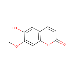 COc1cc2oc(=O)ccc2cc1O ZINC000001845692