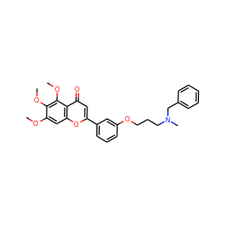 COc1cc2oc(-c3cccc(OCCCN(C)Cc4ccccc4)c3)cc(=O)c2c(OC)c1OC ZINC000473111855