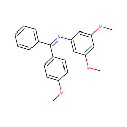 COc1ccc(/C(=N\c2cc(OC)cc(OC)c2)c2ccccc2)cc1 ZINC001772631322