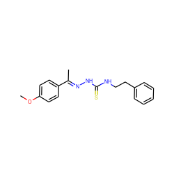 COc1ccc(/C(C)=N/NC(=S)NCCc2ccccc2)cc1 ZINC000005416263