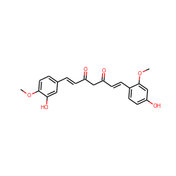 COc1ccc(/C=C/C(=O)CC(=O)/C=C/c2ccc(O)cc2OC)cc1O ZINC000167147370