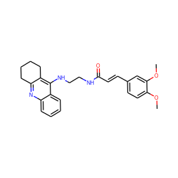 COc1ccc(/C=C/C(=O)NCCNc2c3c(nc4ccccc24)CCCC3)cc1OC ZINC000653707701