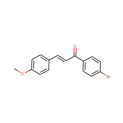 COc1ccc(/C=C/C(=O)c2ccc(Br)cc2)cc1 ZINC000004582878