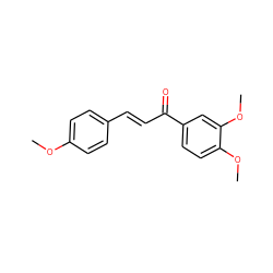 COc1ccc(/C=C/C(=O)c2ccc(OC)c(OC)c2)cc1 ZINC000004997375