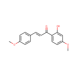 COc1ccc(/C=C/C(=O)c2ccc(OC)cc2O)cc1 ZINC000004252588