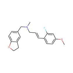 COc1ccc(/C=C/CN(C)Cc2ccc3c(c2)CCO3)c(F)c1 ZINC001772596782