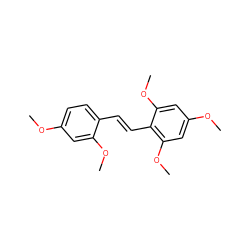 COc1ccc(/C=C/c2c(OC)cc(OC)cc2OC)c(OC)c1 ZINC000169330263