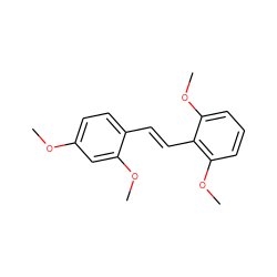 COc1ccc(/C=C/c2c(OC)cccc2OC)c(OC)c1 ZINC000103297544