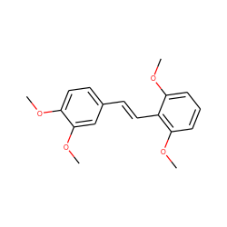 COc1ccc(/C=C/c2c(OC)cccc2OC)cc1OC ZINC000103297532