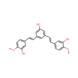 COc1ccc(/C=C/c2cc(O)cc(/C=C/c3ccc(OC)c(O)c3)c2)cc1O ZINC000084710518