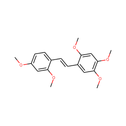 COc1ccc(/C=C/c2cc(OC)c(OC)cc2OC)c(OC)c1 ZINC000001544779