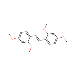 COc1ccc(/C=C/c2ccc(OC)cc2OC)c(OC)c1 ZINC000169330258