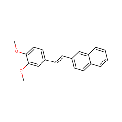 COc1ccc(/C=C/c2ccc3ccccc3c2)cc1OC ZINC000096284007