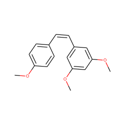 COc1ccc(/C=C\c2cc(OC)cc(OC)c2)cc1 ZINC000000009252