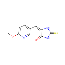 COc1ccc(/C=C2/NC(=S)NC2=O)cn1 ZINC000474609968