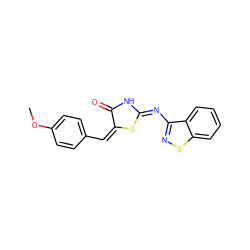 COc1ccc(/C=C2/S/C(=N\c3nsc4ccccc34)NC2=O)cc1 ZINC000045496387
