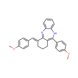 COc1ccc(/C=C2\CCCC3=C(c4ccc(OC)cc4)Nc4ccccc4N=C32)cc1 ZINC000103270111