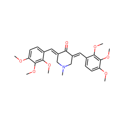 COc1ccc(/C=C2\CN(C)C/C(=C\c3ccc(OC)c(OC)c3OC)C2=O)c(OC)c1OC ZINC000019800867