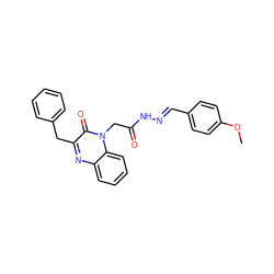 COc1ccc(/C=N/NC(=O)Cn2c(=O)c(Cc3ccccc3)nc3ccccc32)cc1 ZINC000299866463