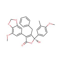 COc1ccc([C@@]2(O)OC(=O)C(c3cc(OC)c4c(c3)OCO4)=C2Cc2ccccc2)cc1C ZINC000013761551