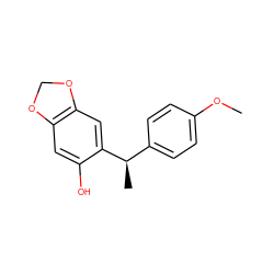 COc1ccc([C@@H](C)c2cc3c(cc2O)OCO3)cc1 ZINC000000042743