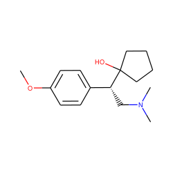 COc1ccc([C@@H](CN(C)C)C2(O)CCCC2)cc1 ZINC000026742078