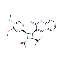 COc1ccc([C@@H]2[C@@H](C(C)=O)[C@H]3[C@@H]2c2c(c4ccccc4[nH]c2=O)OC3(C)C)cc1OC ZINC000169334532