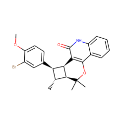 COc1ccc([C@@H]2[C@@H](C)[C@H]3[C@@H]2c2c(c4ccccc4[nH]c2=O)OC3(C)C)cc1Br ZINC000169334489