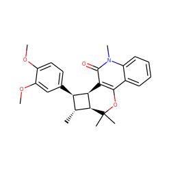 COc1ccc([C@@H]2[C@@H](C)[C@H]3[C@@H]2c2c(c4ccccc4n(C)c2=O)OC3(C)C)cc1OC ZINC000169338450