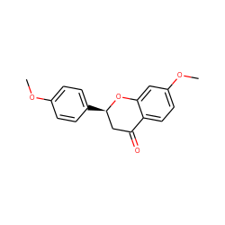 COc1ccc([C@@H]2CC(=O)c3ccc(OC)cc3O2)cc1 ZINC000003978821
