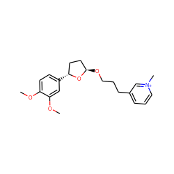 COc1ccc([C@@H]2CC[C@@H](OCCCc3ccc[n+](C)c3)O2)cc1OC ZINC000029306239