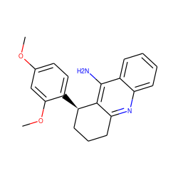 COc1ccc([C@@H]2CCCc3nc4ccccc4c(N)c32)c(OC)c1 ZINC000026666717