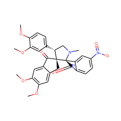 COc1ccc([C@@H]2CN(C)[C@@]3(C(=O)Nc4ccc([N+](=O)[O-])cc43)[C@@]23Cc2cc(OC)c(OC)cc2C3=O)cc1OC ZINC000064549654