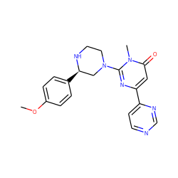 COc1ccc([C@@H]2CN(c3nc(-c4ccncn4)cc(=O)n3C)CCN2)cc1 ZINC000116829732