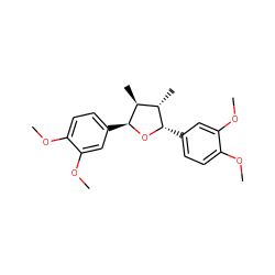 COc1ccc([C@@H]2O[C@@H](c3ccc(OC)c(OC)c3)[C@@H](C)[C@@H]2C)cc1OC ZINC000004098925