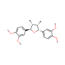 COc1ccc([C@@H]2O[C@@H](c3ccc(OC)c(OC)c3)[C@H](C)[C@@H]2C)cc1OC ZINC000029554970