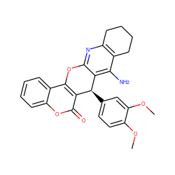 COc1ccc([C@@H]2c3c(nc4c(c3N)CCCC4)Oc3c2c(=O)oc2ccccc32)cc1OC ZINC000096284160